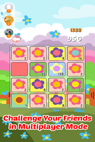 AAA+ 2048 Flowers Mania: Amazing Blossom Garden Tiles Numbers Puzzle Match Game For Limited Editions screenshot 3