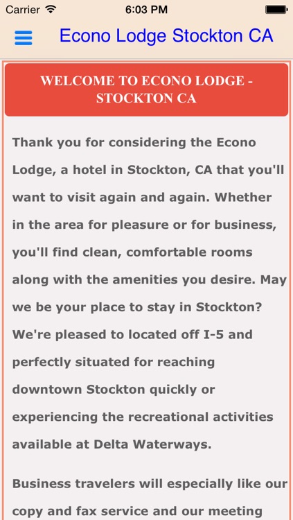 Econo Lodge Stockton CA screenshot-3