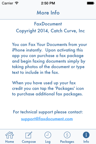 FaxDocument – send fax from iPhone screenshot 2