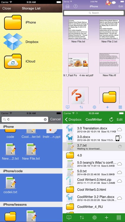 Cool Writer - Awesome writing & note taking app with Dropbox & iCloud sync. screenshot-0