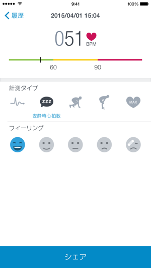 Runtastic 心拍数（脈拍）を測るアプリ Screenshot