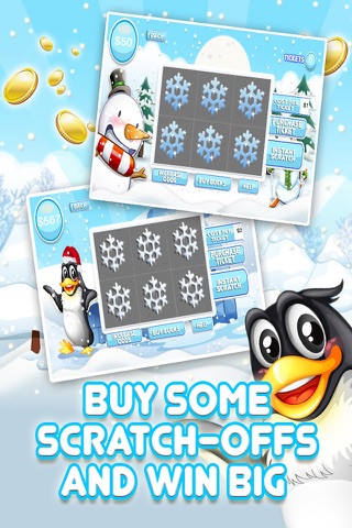 White Christmas Scratchers - Win Big with instant Lottery Scratch-Offs, Snow, Holiday and Christmas Cards FREE screenshot 3
