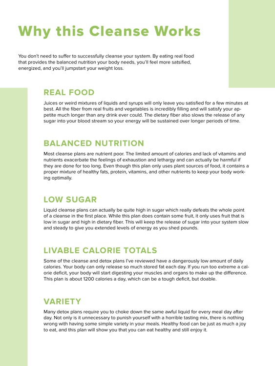 3 Day Cleanse Meal Plan