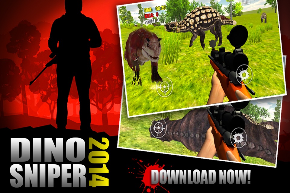 Alpha Dino Sniper 2014 3D FREE: Shoot Spinosaurus, Trex, Raptor screenshot 2