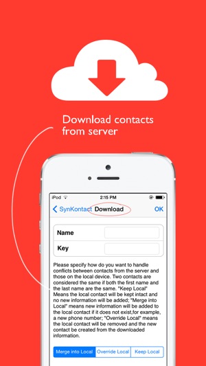 Synkontact: easy transfer contacts between mobile device(圖2)-速報App