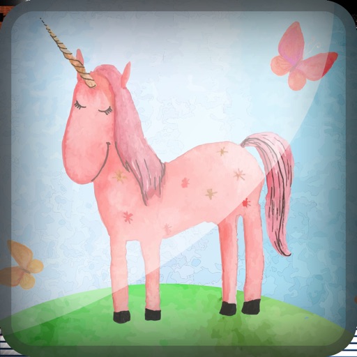 3D Unicorn Rainbow King-dom Juggle Safari Lite Icon