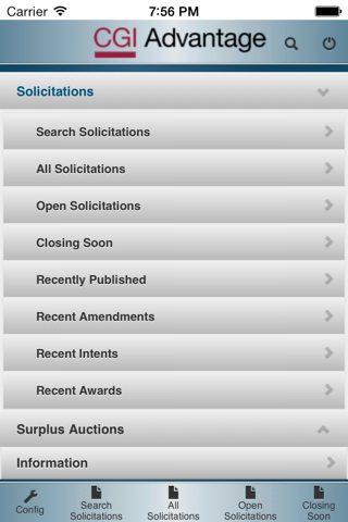 CGI Advantage VSS Business Opportunities screenshot 2