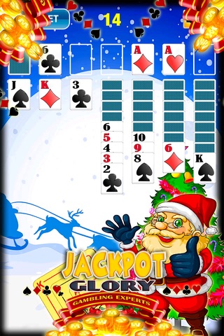 Christmas Fun Snow Maker Santa Run Solitaire Classic Free Cards Game Casino Salon Solitaire Deluxe Edition screenshot 3