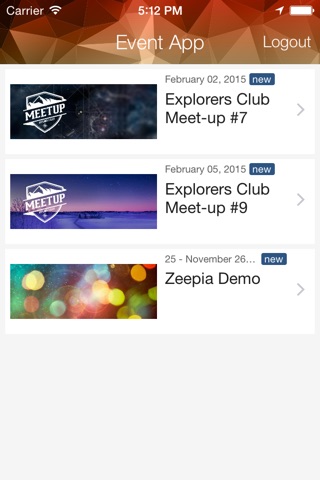 Zeepia Event screenshot 2