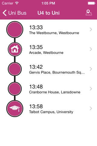 Uni Bus Bournemouth screenshot 2