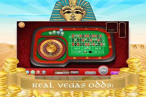 Pharaoh Roulette HD - Online Vegas Casino-style Deluxe Board screenshot 2