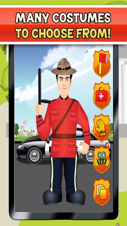 Fireman Costume and Police Uniform Dress Up - Firefighter In Firehouse Maker Game - Ad Free screenshot-3