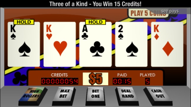 Hideaway Video Poker