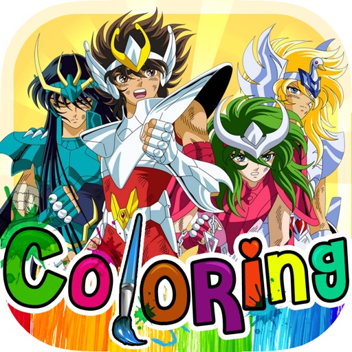 Coloring Book Anime & Manga Painting Pictures on Saint Seiya Free! Edition icon