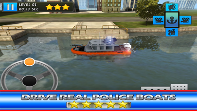 Boat Game Police & Navy Ship 3D Emergency Parkingのおすすめ画像1