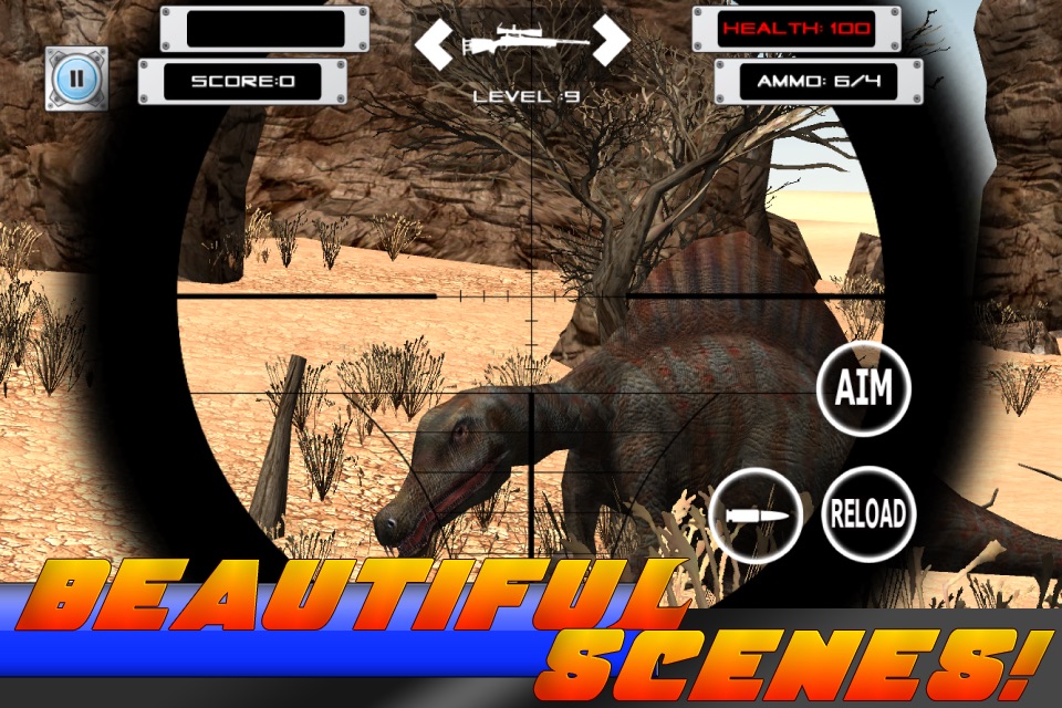 Dino-saur Hunt-ing Island and City Survivor - 2015 Snipe-r Hunter Elite screenshot 2