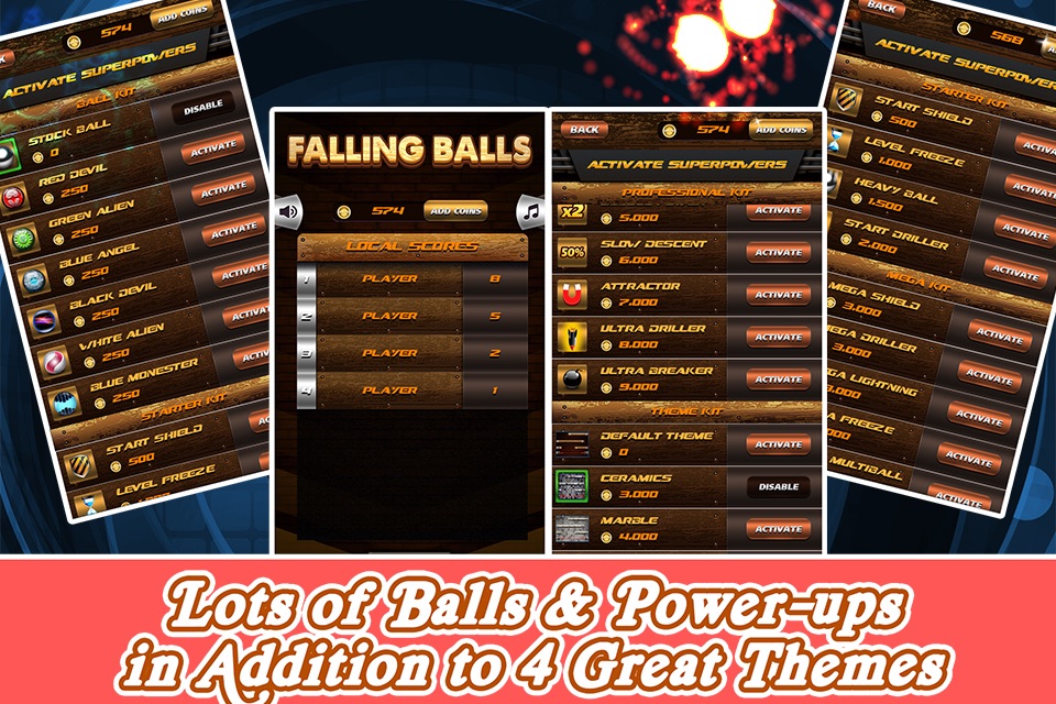 Falling Balls ! - a gravity accelerometer escape Lite arcade Game - the Best Fun falldown   ball Games for Kids - Addicting App  - Cool Funny 3D rolling Free Games - Addictive Apps Multiplayer Physics screenshot 4