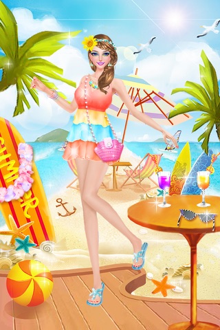 Seaside Beach Salon: Dress Up for the Weekend Girls! screenshot 4