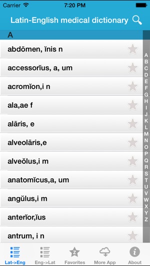 Latin medical terms dictionary(圖2)-速報App
