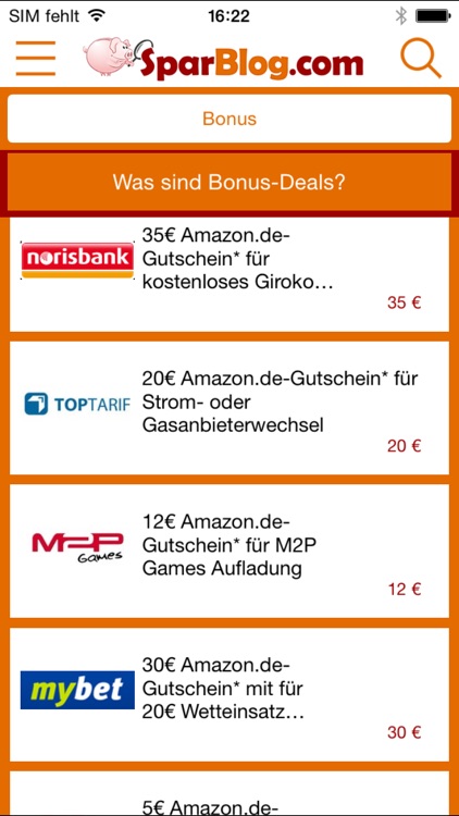 SparBlog.com Schnäppchen App screenshot-3