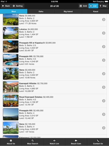 Hawaii Real Estate app HD screenshot 2
