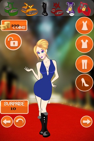 Hollywood Movie Star Dress Up - cool celebrity girls dressing game screenshot 2