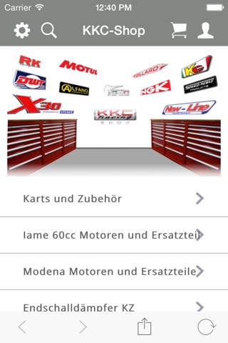 KKC-Racing Kartsportfachhandel screenshot 2