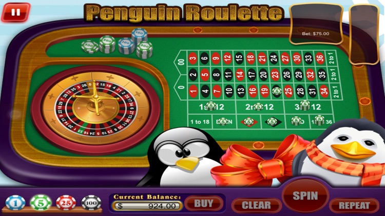 Amazing Social Penguin in Hit the Iceberg Roulette Craze Casino Games Free