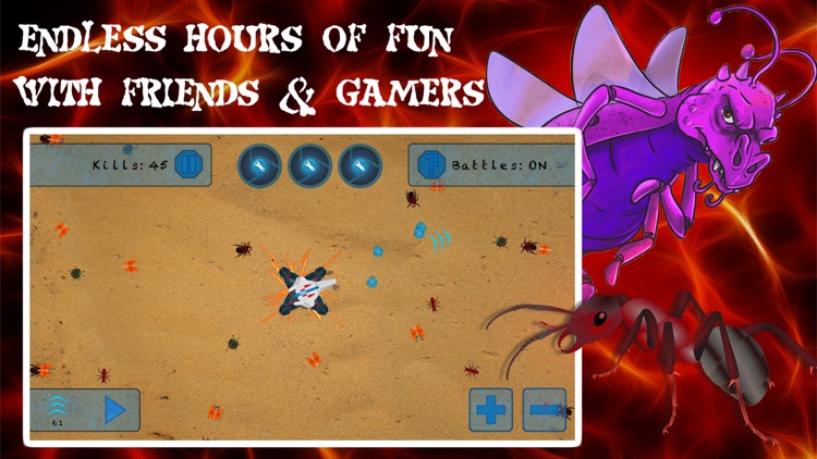 Burn the Bugs - Multiplayer Online Game screenshot-3