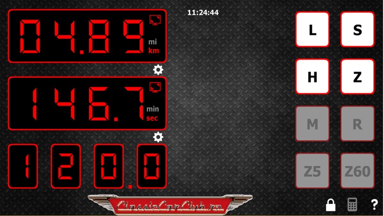 Rally Speed Table Calculator