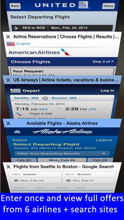 Frugal Flyer -enter once and get full offers from each airline screenshot-3