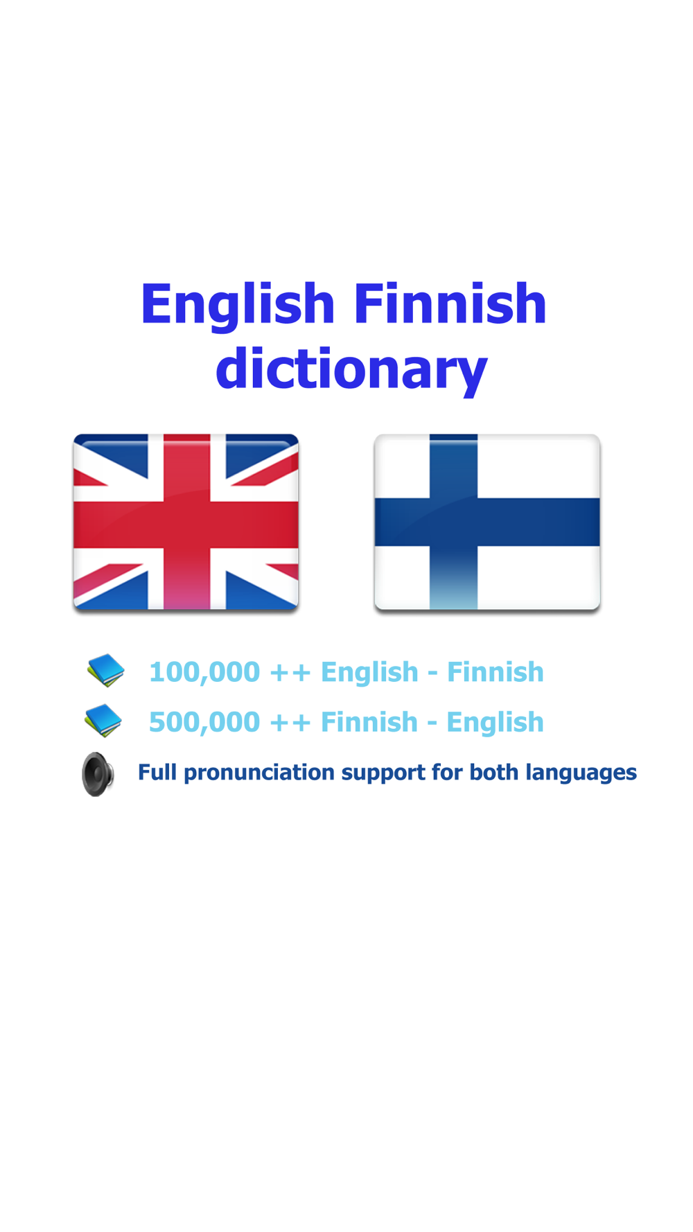 English Finnish best dictionary translator - Englanti Suomi paras sanakirja  kääntäjä Free Download App for iPhone 