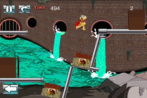A Turtle Ninja Super Hero FREE - Sewer Escape Adventure Dash screenshot 2