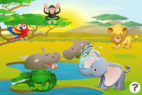 Animals of the safari game for children: Learn for kindergarten or pre-school screenshot 3