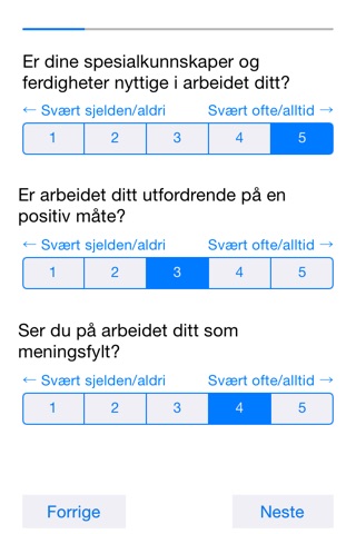 Arbeidsmiljø screenshot 2