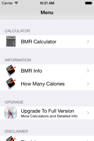 Basal Metabolic Rate - BMR Calculator screenshot 4