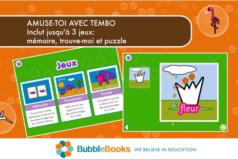 Tembo, el pequeño elefante. Libro interactivo infantil. Juegos de Memoria y Puzzle para niños. Aprende a leer con Tembo, una genial app educativa screenshot 2