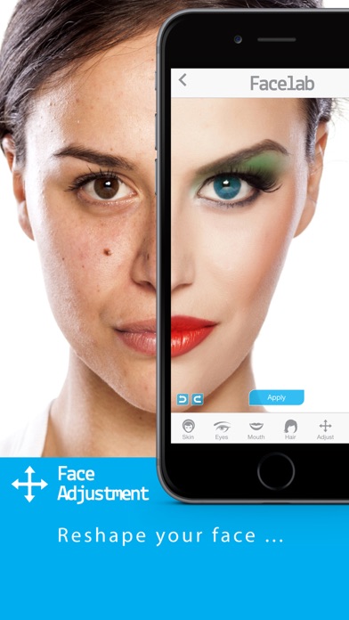 FaceLab - perfect makeover cosmetic retouch & free selfie makeup app Screenshot 5