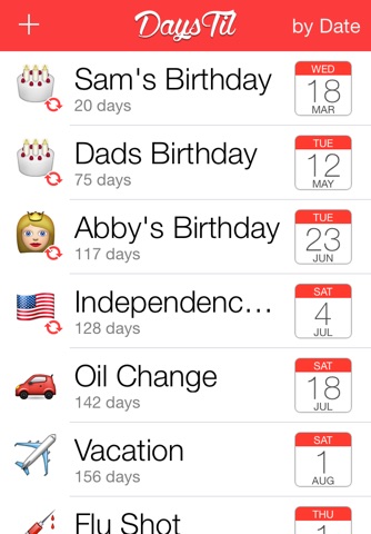 Days 'Til for iOS screenshot 2