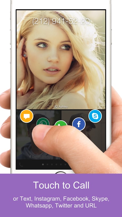 One Touch Dial - T9 speed dial call your favorite contacts and quick photo dialer app launcher for social networks.