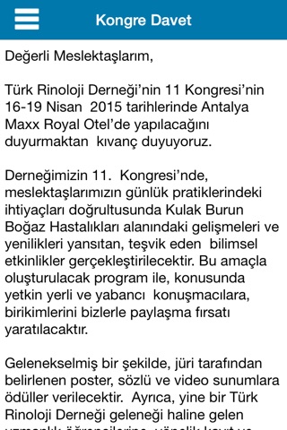 11. Türk Rinoloji Kongresi screenshot 4
