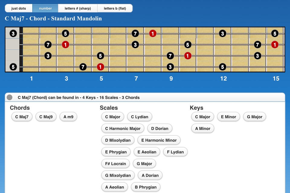 Mandolin Scales screenshot 2