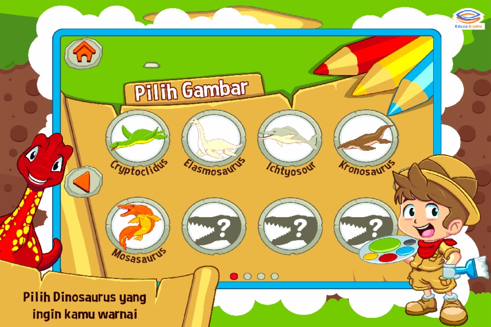 Marbel Mewarnai Dinosaurus screenshot 2