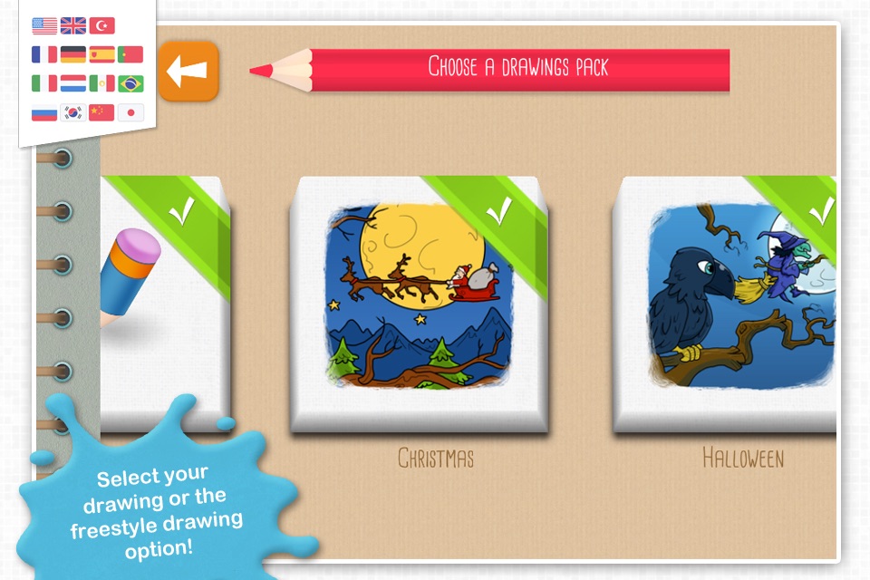 Chocolapps Art Studio - Drawings and coloring pictures for kids screenshot 2