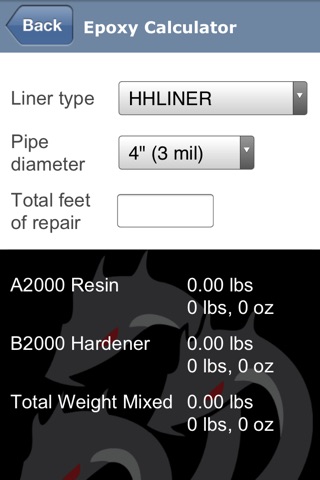 HydraLiner Calculator screenshot 2