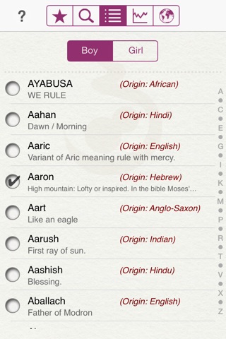 Baby Names by Winkpass - Deluxe screenshot 2