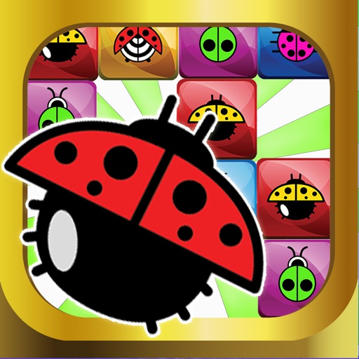 A Ladybug Match 4 Puzzle Connect Game - Very Addictive And Fun App for KIDS FREE iOS App