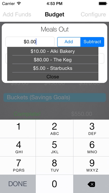 Buckets and Funnels PRO - Savings and Expense Budgeting