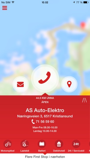 First Stop - Veihjelp for yrkessjåføren(圖1)-速報App