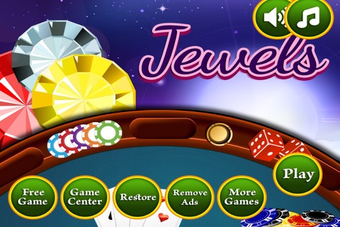 All-in Diamond Blackjack 21 Jewel Blitz Mania Casino Free screenshot 3